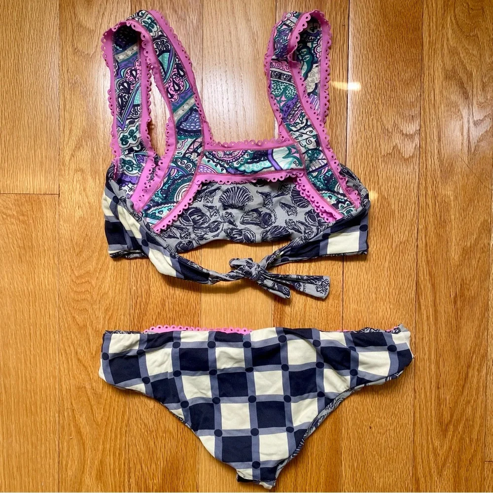 Maaji Reversible Print Two-Piece Bikini | Sz. M - Picture 6 of 7